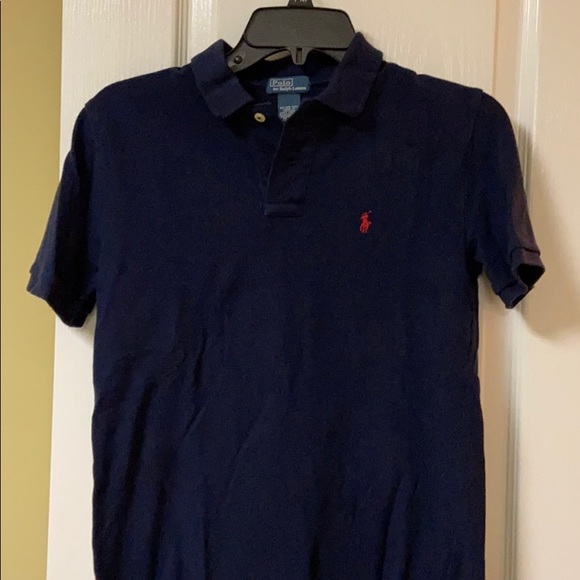 Polo by Ralph Lauren Navy Blue Polo (Size 10-12) - Picture 1 of 4